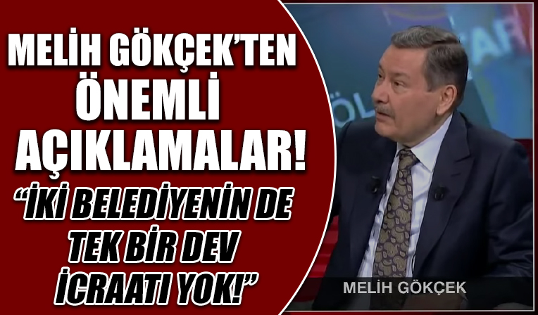 Melih Gökçek, canlı yayında  soruları yanıtladı!
