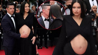 Adriana Lima kırmızı halıda!