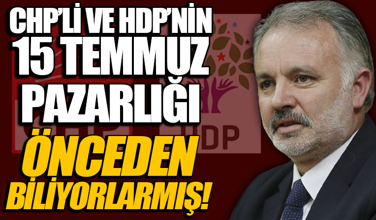 Ayhan Bilgen CHP ve HDP'nin 15 Temmuz öncesinde yaptığı pazarlığı anlattı