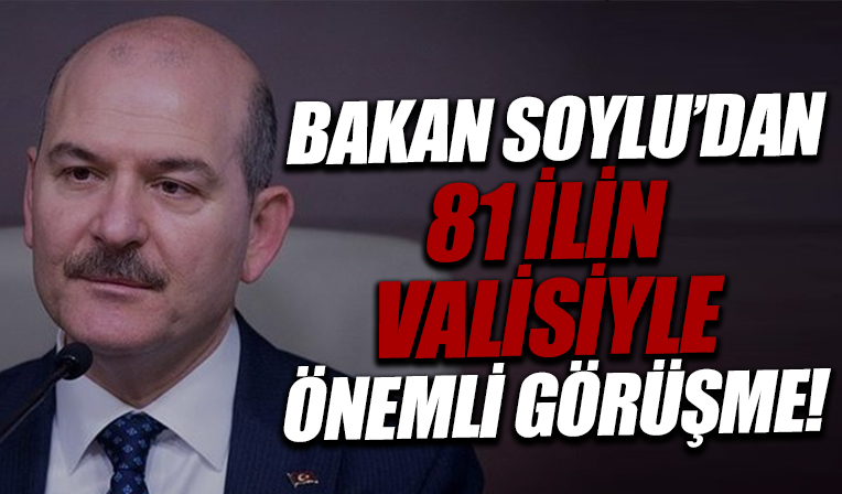 Bakan Soylu'dan 81 ilin valisiyle önemli görüşme!