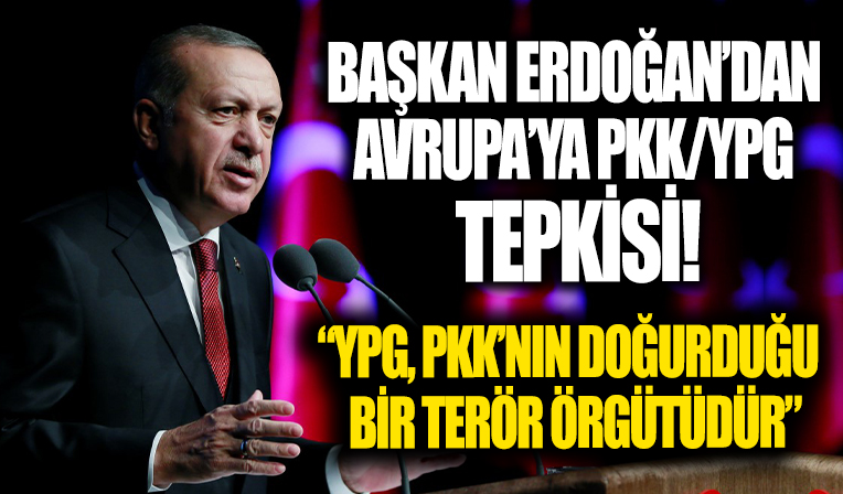 Başkan Erdoğan AB'ye PKK/YPG tepkisi