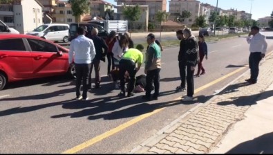 Otomobilin Çarptigi Kadin Agir Yaralandi