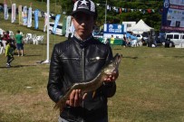 Amatör Balikçilar Balik Tutmak Için, Çocuklar Geleneksel Oyunlarda Birinci Olabilmek Için Yaristi