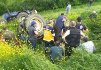 Bursa'da Traktör Devrildi Açiklamasi 1 Ölü