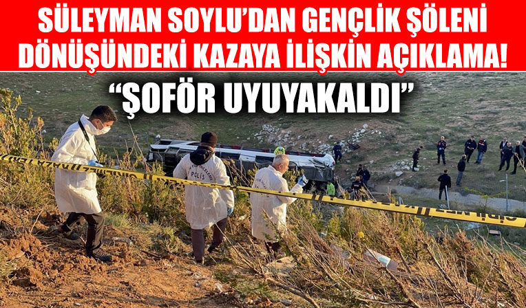 Süleyman Soylu'dan Niğde'deki kazaya ilişkin açıklama... 3 kişi ölmüş 41 kişi yaralanmıştı!
