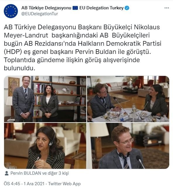 ABD Büyükelçisi Jeff Flake önce HDP'yi sonra İYİ Parti'yi ziyaret etti!