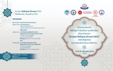 Cumhurbaskanligi Sözcüsü Prof. Dr. Ibrahim Kalin, ERÜ'de Konferans Verecek