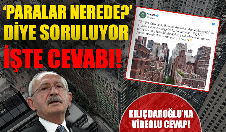 Kılıçdaroğlu’nun iddialarına TÜRGEV’den videolu cevap!