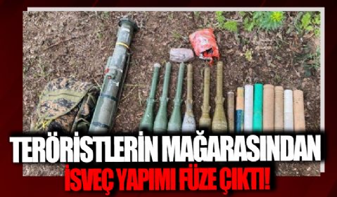 PKK'nın mağarasından İsveç yapımı silah çıktı
