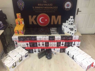 Bolu'da 135 Bin Liralik Kaçak Elektronik Esya Ele Geçirildi