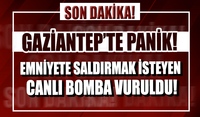 Gaziantep Emniyet Müdürlüğü'nde bir kişi polisler tarafından vurularak etkisiz hale getirildi