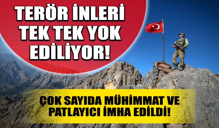 MSB paylaştı: Terör yuvaları yok ediliyor!