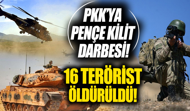 MSB duyurdu! 16 terörist öldürüldü...