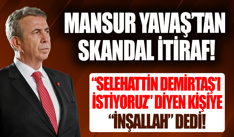 Mansur Yavaş resmen itiraf etti! 'Selahattin Demirtaş'ı istiyoruz' diyen vatandaşa 'İnşallah' dedi...