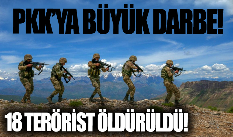 Pençe-Kilit Operasyonu'nda PKK'ya bir darbe daha! 18 terörist etkisiz hale getirildi