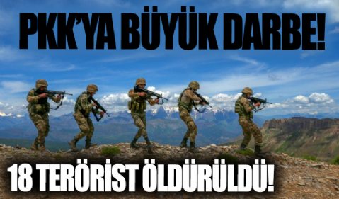 Pençe-Kilit Operasyonu'nda PKK'ya bir darbe daha! 18 terörist etkisiz hale getirildi