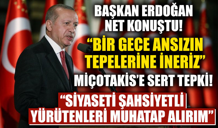 Başkan Erdoğan'dan çok net terör mesajı! Bir gece ansızın tepelerine ineriz