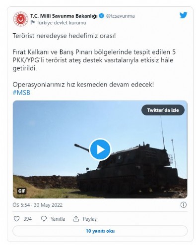 MSB duyurdu! 5 terörist etkisiz hale getirildi