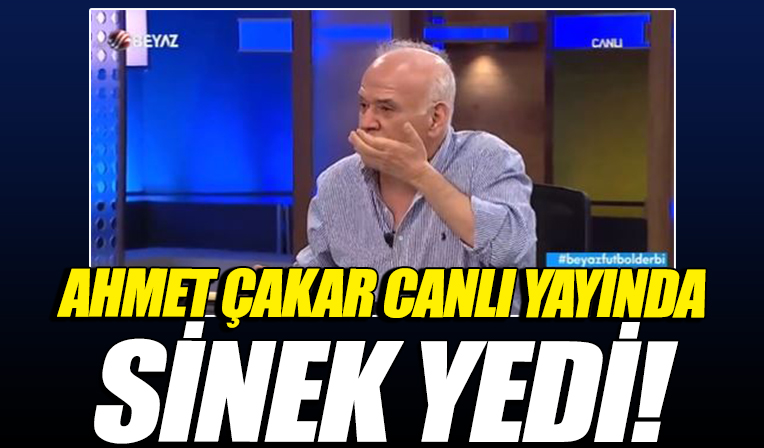 Ahmet Çakar canlı yayında sinek yedi!