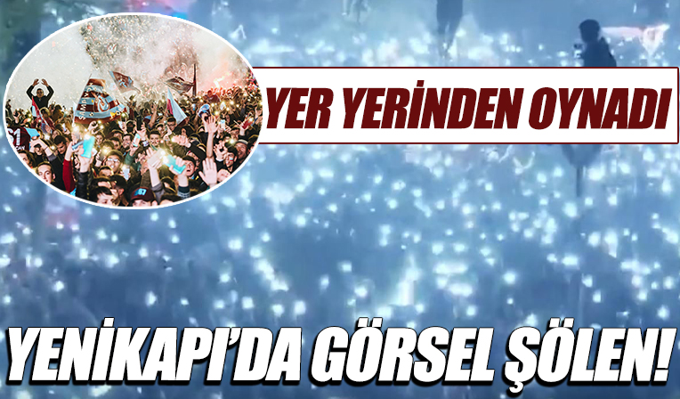 Trabzonsporlular Yenikapı'yı salladı! Büyüleyici görsel şölen