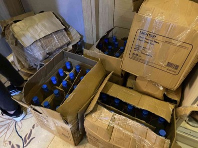 Maltepe'de Kaçak Sigara Ve Sahte Alkol Operasyonu
