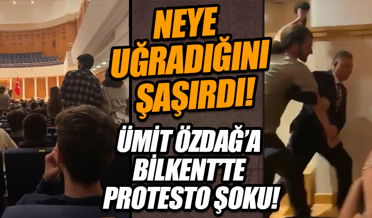 Neye uğradığını şaşırdı! Ümit Özdağ'a Bilkent'te protesto şoku!