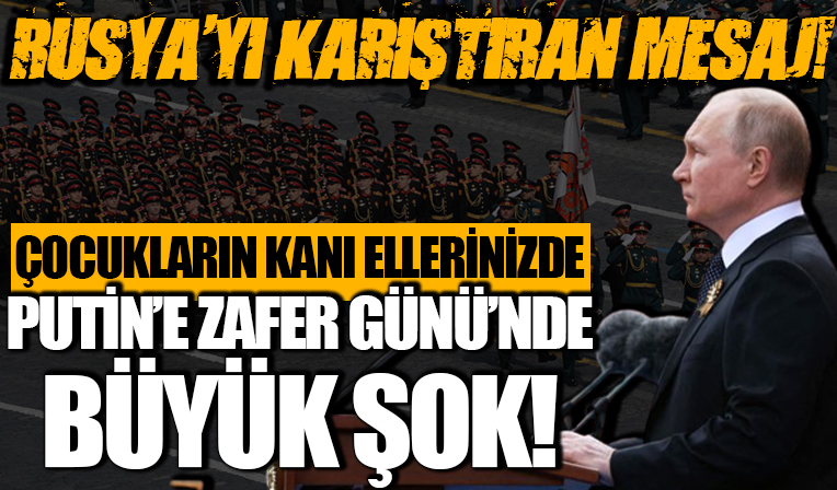 Putin dünyaya seslenirken bir anda ekranda belirdi! Rusya'yı karıştıran mesaj: Çocukların kanı ellerinizde