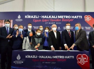 CHP'li Ekrem İmamoğlu yönetimindeki İBB Kirazlı-Halkalı Metro Hattının inşaatını durdurdu!