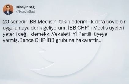 Ekrem İmamoğlu Başkanlık vekaletini İYİ Partili Aksu'ya verdi CHP karıştı!