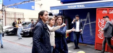 İstanbul'daki Öcalan'a destek yürüyüşünde HDP'li vekiller polisle tartıştı!