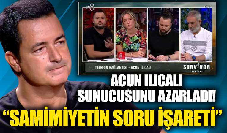 Acun Ilıcalı'dan Survivor Ekstra sunucusu Furkan Dede'ye sert sözler!