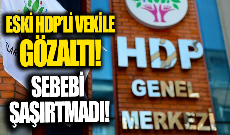 Eski HDP Milletvekili Öker gözaltına alındı