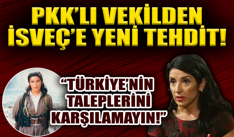 PKK'lı vekilden İsveç'e yeni tehdit! Türkiye'nin taleplerini karşılamayın!
