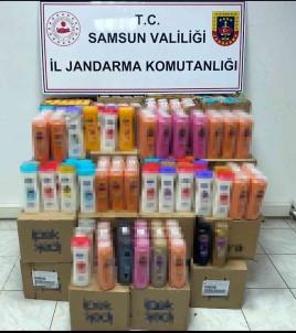 Samsun'da Jandarma 875 Kutu Sahte Sampuan Ve Saç Kremi Ele Geçirdi