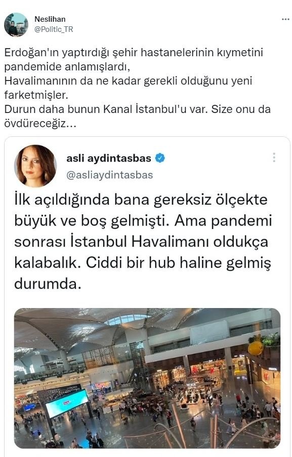 Her büyük projeye karşı çık! Sonra öv... Aslı Aydıntaşbaş'tan 'İstanbul Havalimanı' itirafı
