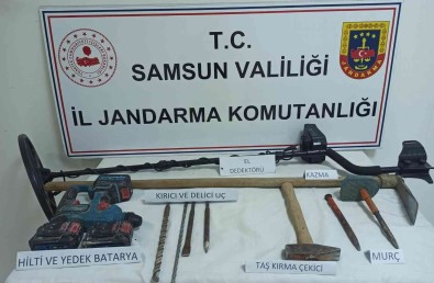 Samsun'da Kaçak Kaziya 6 Gözalti