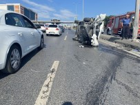 E-5'Te Araç Takla Atti Açiklamasi 1 Yarali