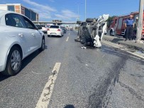 Haramidere E-5'Te Araç Takla Atti Açiklamasi 1 Yarali