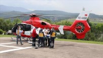 Kalp Krizi Geçiren Hasta Helikopter Ambulansla Sevk Edildi