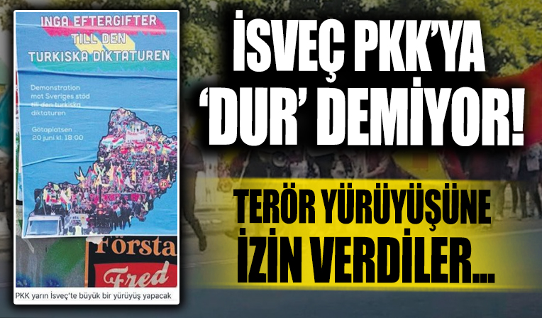 NATO’yu isteyen İsveç’te terör yürüyüşü serbest