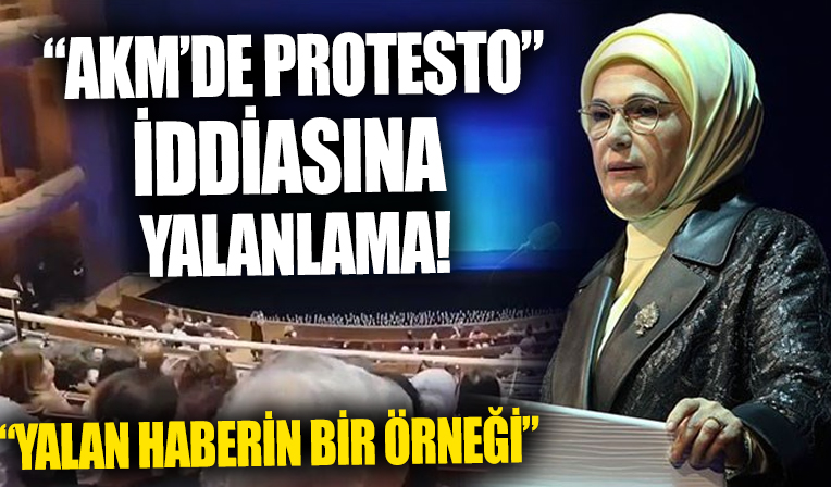 'AKM'de protesto' iddiasına yalanlama