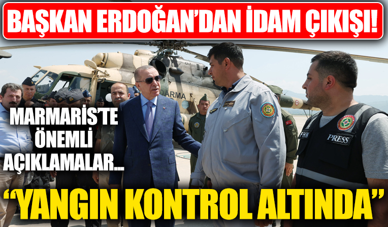 Başkan Erdoğan yangının kontrol altına alındığını duyurdu!