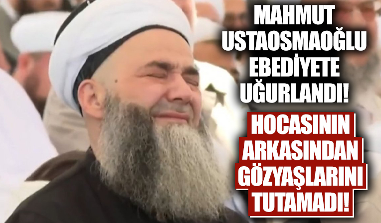 Cübbeli Ahmet, Mahmut Ustaosmanoğlu'nun cenaze töreninde gözyaşlarını tutamadı!