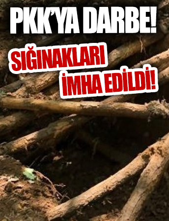 Bingöl'de PKK terör örgütünün kullandığı 4 sığınak imha edildi