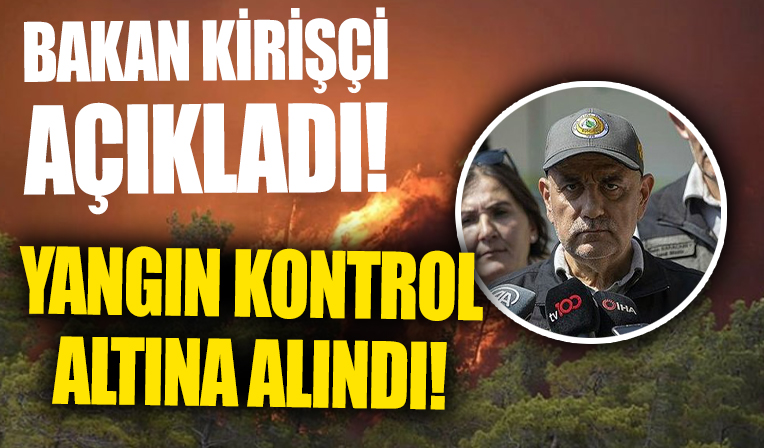 Tarım ve Orman Bakanı Kirişçi Marmaris yangın bölgesinde konuşuyor