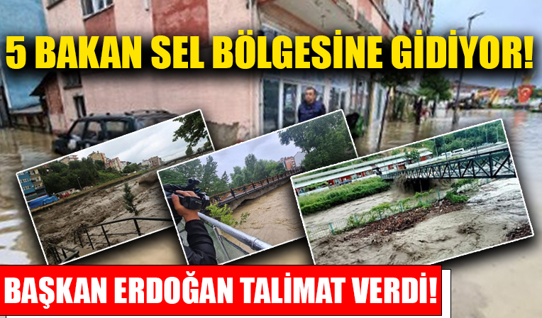 5 Bakan sel bölgesine gidiyor! Başkan Erdoğan talimat verdi!