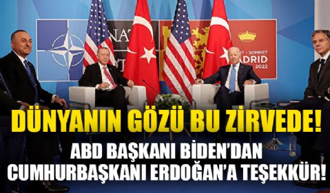 ABD Başkanı Biden'dan Cumhurbaşkanı Erdoğan'a teşekkür!