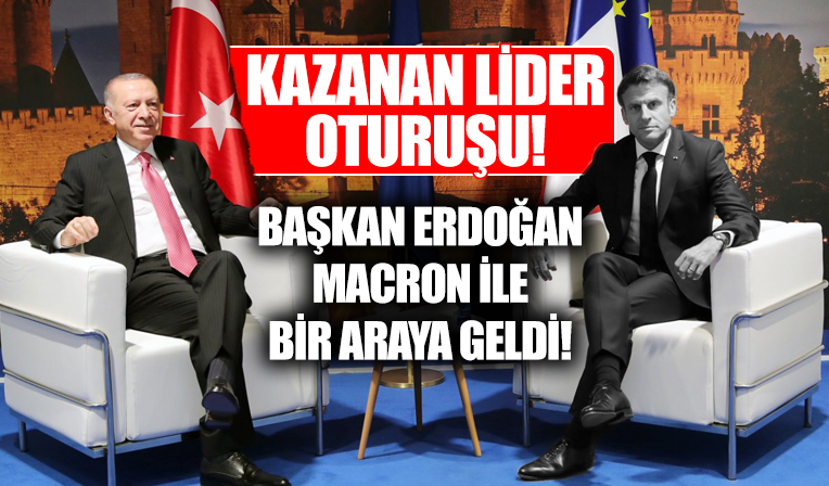 Başkan Erdoğan, NATO Zirvesi'nde Macron ile bir araya geldi!