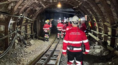 Kütahya'da maden ocağında 'göçük' tatbikatı!