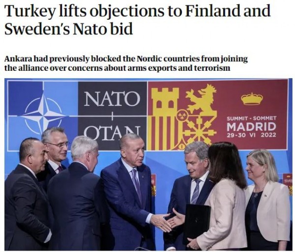 Madrid'de Türkiye, Finlandiya ve İsveç'in imzaladığı ortak bildiri dünya basınında!